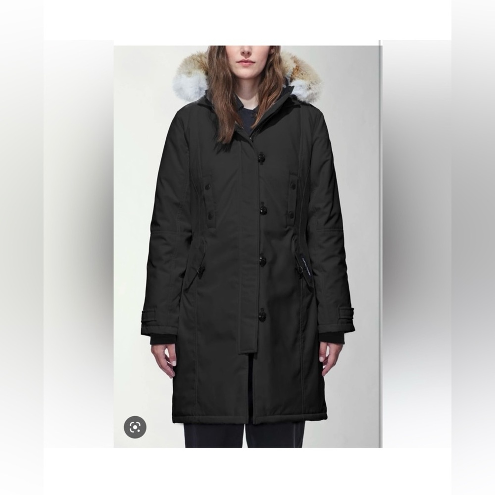 Canada Goose Kensington Parka Goose Down Puffer Jacket Women’s XS Black Coat - Picture 3 of 11